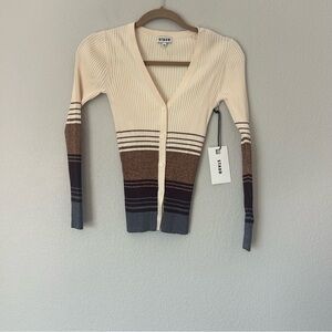 NWT STAUD Cargo Sweater in Sahara Stripe